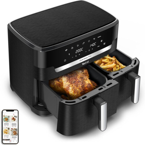 Tefal Easy Fry Dual XXL EY9428 - Dubbele Airfryer - 11 Liter - 7 Programma's Tweedehands