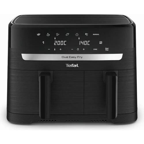 Tefal EY901N10 - Dual Easy Fry Essential - Airfryer 2700W 8,3L - Zwart