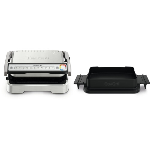 Tefal OptiGrill 4in1 GC774D - Intelligente Contactgrill - 9 Automatische programma's - RVS