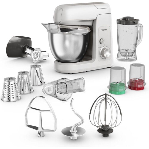 Tefal QB525B38 - Keukenmachine - 1100 W - 4.6 liter roestvrijstalen kom