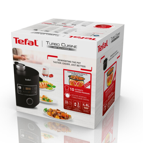 Tefal Turbo Cuisine CY7548 - Multicooker - 10 automatische programma's - Zwart