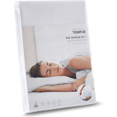 TEMPUR-FIT™ - Matrasbeschermer - Waterdicht - Warmte regulerend - Wit - 140 x 220 x 25 cm