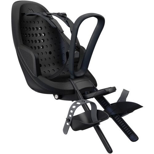 Thule Yepp 2 mini - fietsstoeltje - 5-puntsgordel - Midnight black Tweedehands
