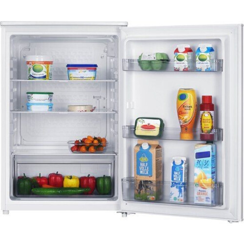 Tomado TLT5501W tafelmodel koelkast energiezuinig - 126 liter - Zonder vriesvak - 55 cm breed - Zeer stil: 35 dB - Led-verlichting - Energielabel C -