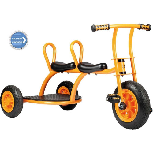 Top Trike - Dreirad Taxi - Duwstang Veiligheidsgordel - Geel