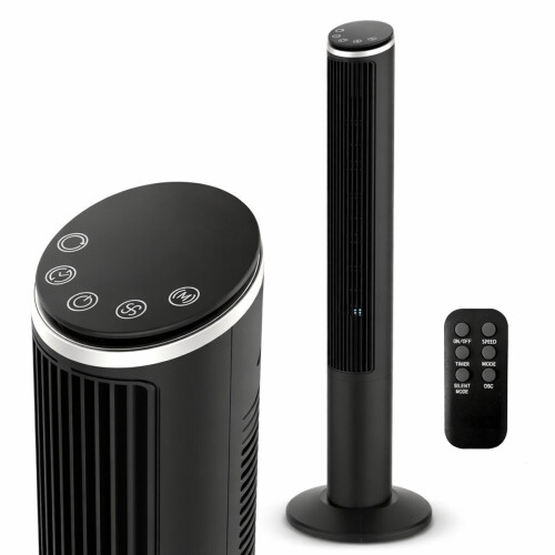 Torenventilator - 5 Standen&3 Snelheden - Oscillatie - 15 Uurs Timer - LED Display - Afstandsbediening - 110cm