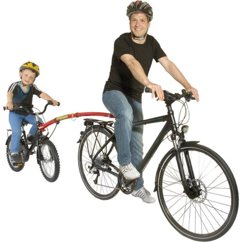 Trailgator - Tandemstang 640020 - Geschikt voor 12-20 kinderfietsen - Rood