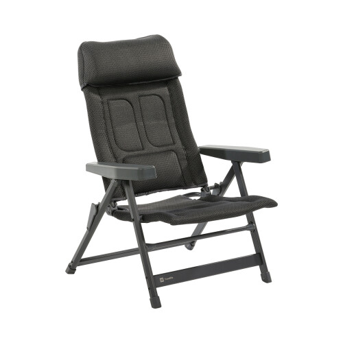 Travellife Lucca - Loungestoel - 3D air mesh bekleding - Compact opvouwbaar - Grijs