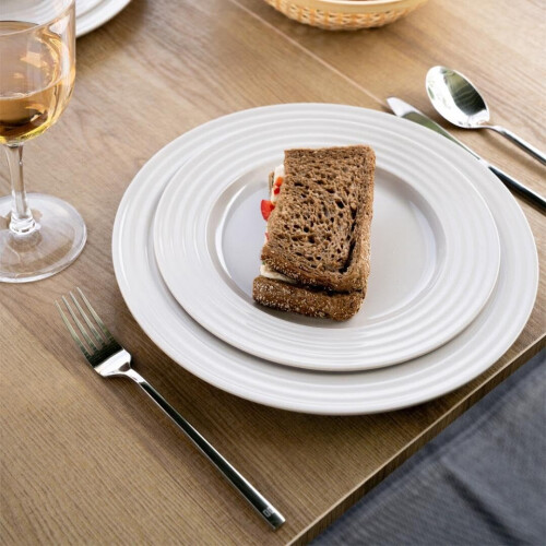 Travellife Rota Camping Serviesset grey 16-delig - Stevig en krasbestendig melamine - Vaatwasmachinebestendig Tweedehands