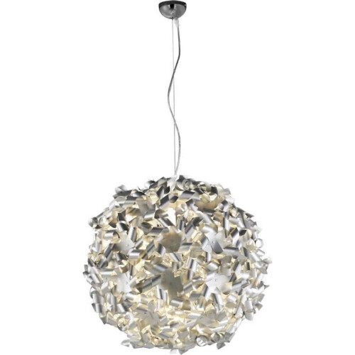 Trio leuchten Pinwheel - Hanglamp - 9 lichtpunten E14 - Aluminium kleurig