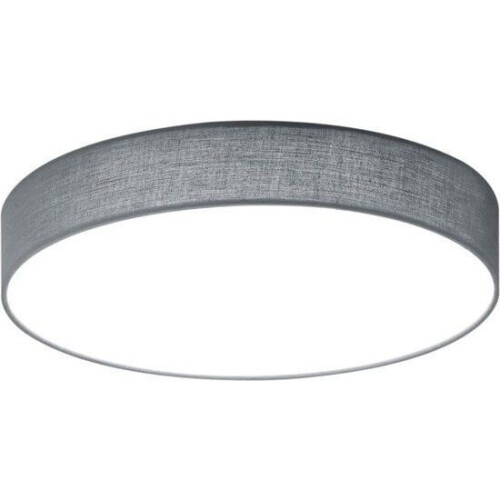 TRIO LUGANO - LED Plafondlamp - 42W - Dimbaar - Afstandsbediening - Grijs