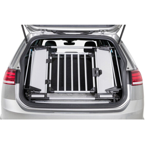 Trixie Kofferbak Hek - Aluminium/Kunststof - Verstelbaar 94-114 x 69 cm - Grijs/Zwart Tweedehands