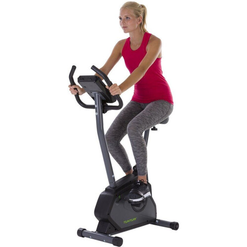 Tunturi Cardio Fit E30 Hometrainer - Fitnessfiets met ergometer - 12 trainingsprogramma's - Verstelb