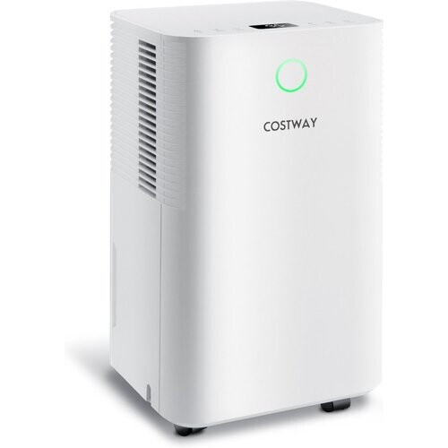 Tweedekans 15L Mobiele Ontvochtiger voor 15㎡ – Stil & Efficiënt – 25,5 x 22 x 45 cm – Wit
