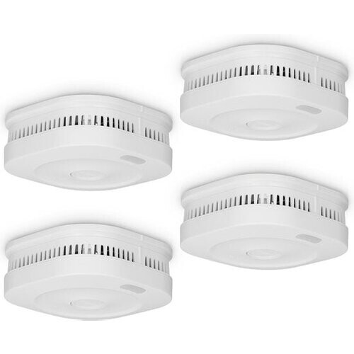 Tweedekans Alecto SMARTSMOKE11 Smart WiFi Rookmelder - 10 jaar batterij - Voldoet aan Europese norm EN14604 - 4 stuks Tweedehands