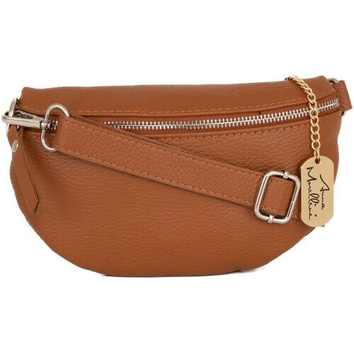 Tweedekans Anna Morellini – Agnese Italiaanse Leren Handtas - Bruin Tweedehands