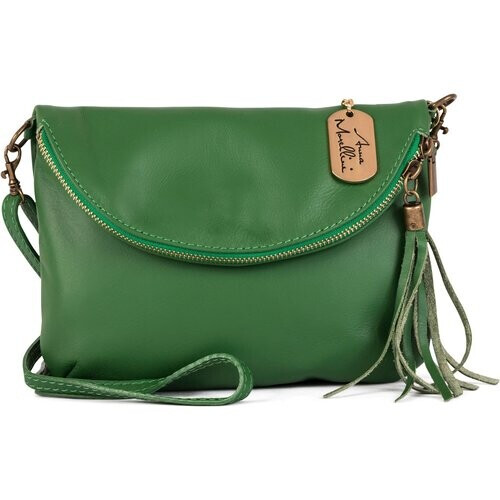 Tweedekans Anna Morellini – WB158258 – Schoudertas van Kalfsleer – Emerald Green – 25 x 17 x 9 cm Tweedehands
