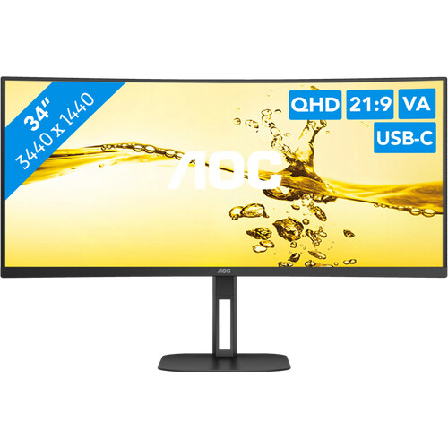 Tweedekans AOC CU34V5C/BK Tweedehands