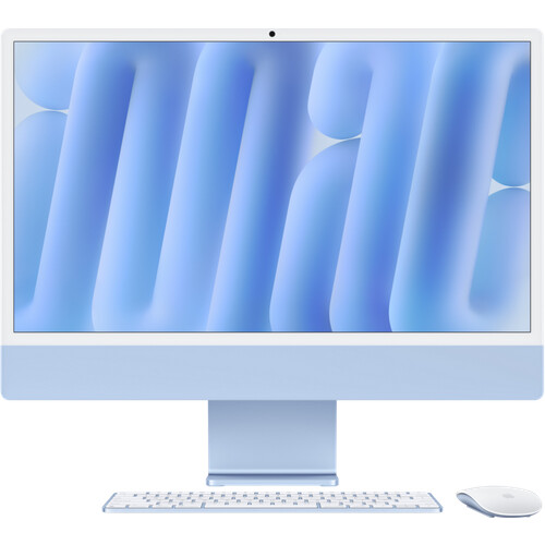 Tweedekans Apple iMac 24 inch M4 (10 core CPU/10 core GPU) 16GB/512GB Blauw QWERTY Tweedehands