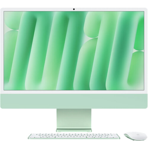 Tweedekans Apple iMac 24 inch M4 (10 core CPU/10 core GPU) 16GB/512GB Groen QWERTY Tweedehands