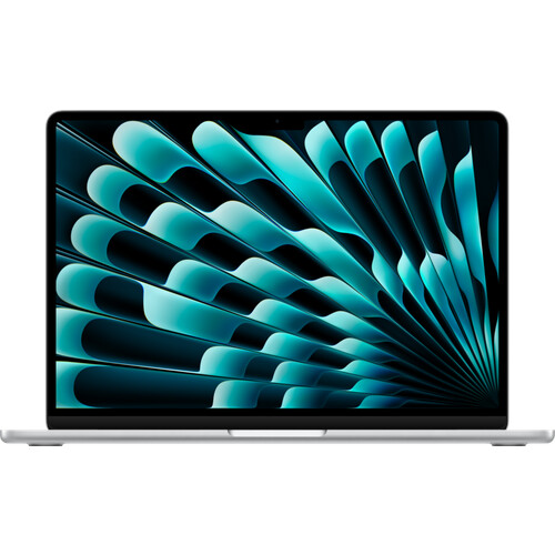 Tweedekans Apple MacBook Air 13 inch (2024) M3 (8 core CPU/8 core GPU) 16GB/256GB Zilver QWERTY Tweedehands