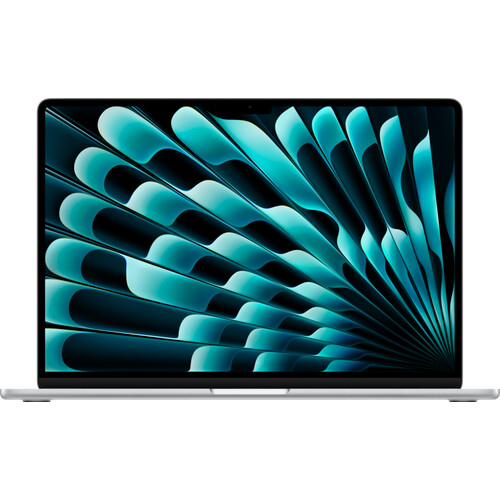 Tweedekans Apple MacBook Air 15 inch (2024) M3 (8 core CPU/10 core GPU) 16GB/256GB Zilver QWERTY Tweedehands