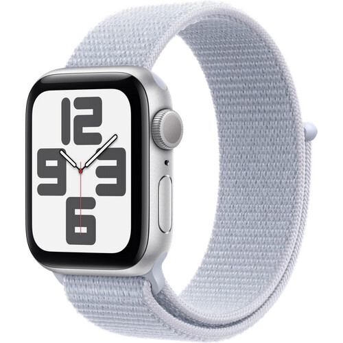 Tweedekans Apple Watch SE 2024 40mm Zilver Sport Loop Tweedehands