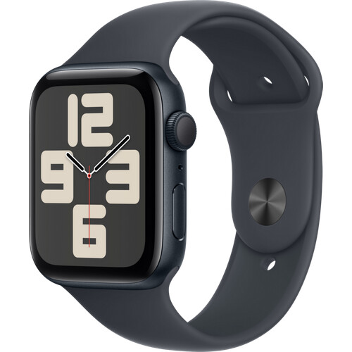 Tweedekans Apple Watch SE 2024 44mm Midnight Sportband S/M Tweedehands