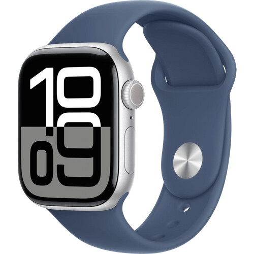 Tweedekans Apple Watch Series 10 42mm Zilver Sportband S/M Tweedehands