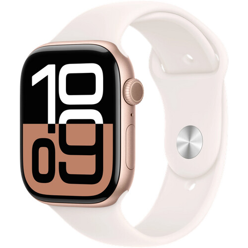 Tweedekans Apple Watch Series 10 46mm Roségoud Sportband M/L Tweedehands