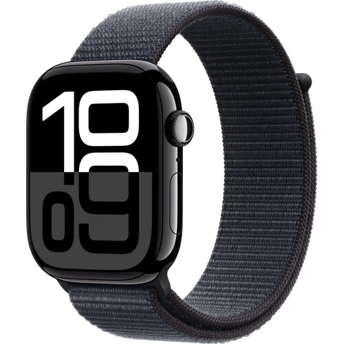 Tweedekans Apple Watch Series 10 46mm Zwart Sport Loop Tweedehands