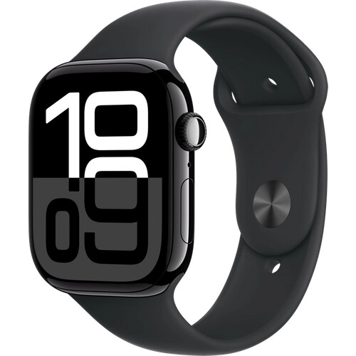 Tweedekans Apple Watch Series 10 46mm Zwart Sportband S/M