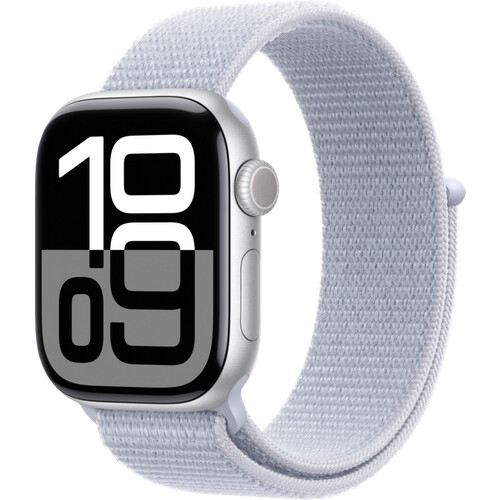 Tweedekans Apple Watch Series 10 4G 42mm Zilver Sport Loop Tweedehands