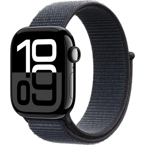 Tweedekans Apple Watch Series 10 4G 42mm Zwart Sport Loop