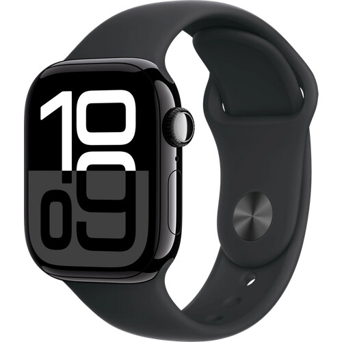 Tweedekans Apple Watch Series 10 4G 42mm Zwart Sportband S/M