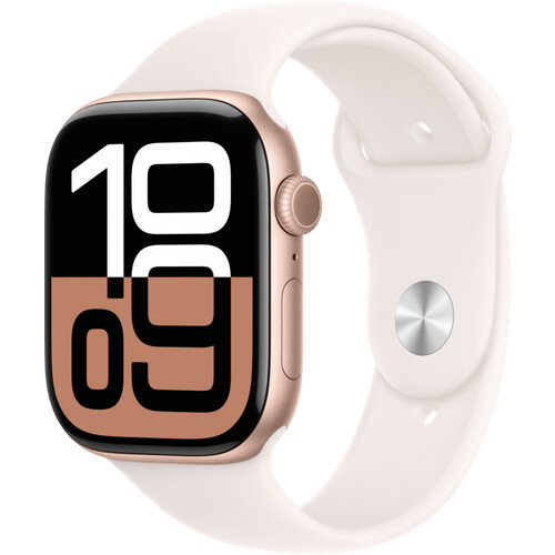 Tweedekans Apple Watch Series 10 4G 46mm Roségoud Sportband S/M