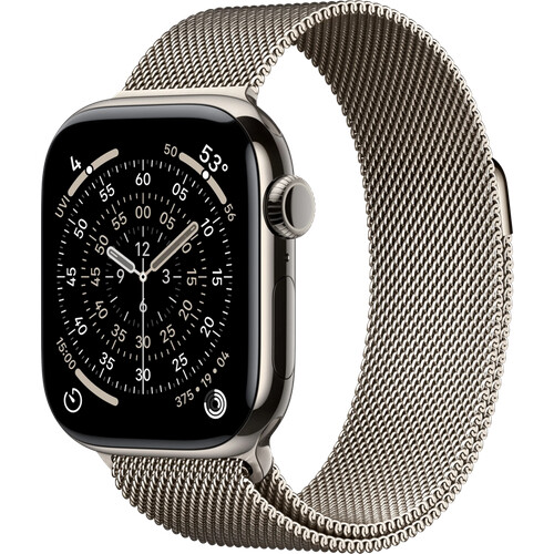 Tweedekans Apple Watch Series 11 Cellular 42mm Titanium  Natural Milanese Band Tweedehands