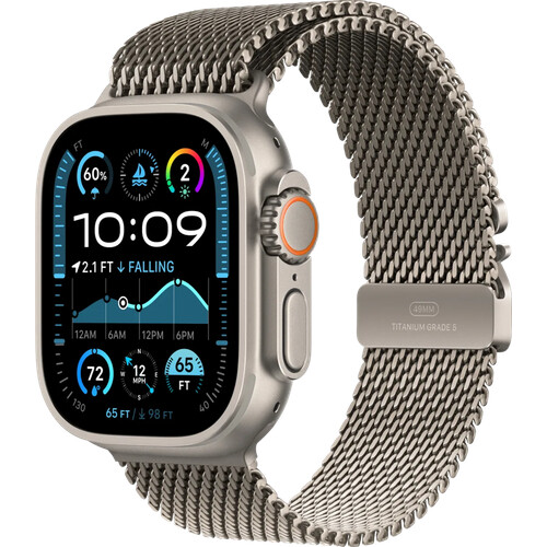 Tweedekans Apple Watch Ultra 2 4G 49mm Zilver Milanese Band S Tweedehands