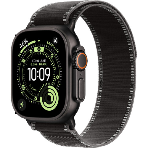 Tweedekans Apple Watch Ultra 3 Cellular 49mm Zwart Trail Band S/M Tweedehands