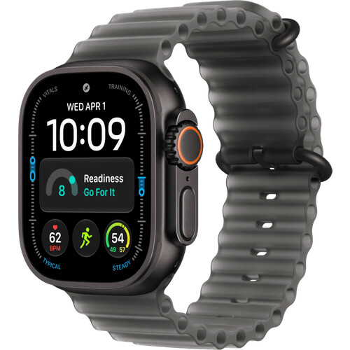 Tweedekans Apple Watch Ultra 4 Cellular 49mm Zwart Ocean Band Tweedehands