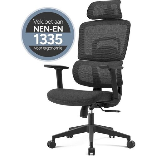 Tweedekans ArtGlobal® Ergonomische bureaustoel - verstelbaar - lendensteun - 125° kantelbaar