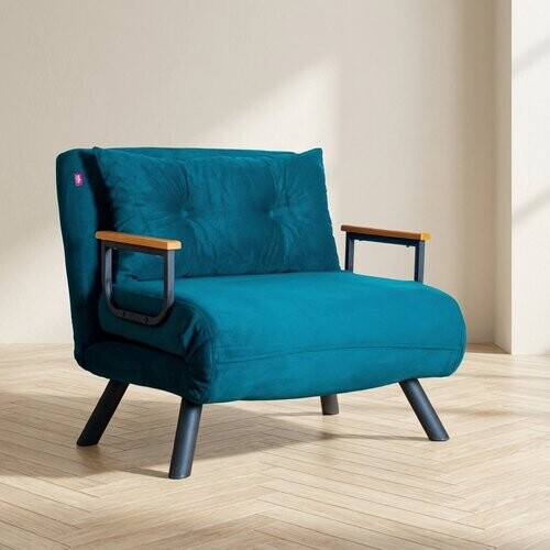 Tweedekans Atelier Del Sofa Slaapbank Sando - Petrol Groen - 1-zits - Verstelbaar