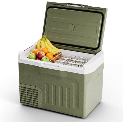 Tweedekans Auronic Elektrische Koelbox - Compressor - 30L - 12V en 240 volt - Camping Koelkast - Frigobox Auto - Groen Tweedehands