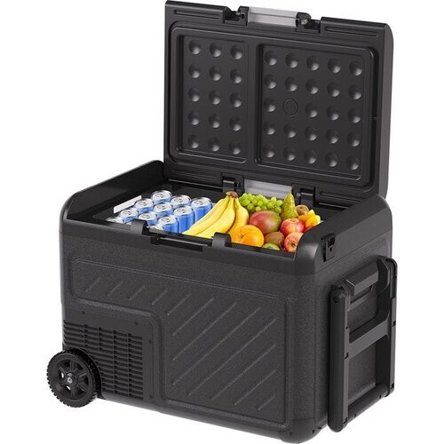 Tweedekans Auronic Elektrische Koelbox - Compressor - Met Wielen - 12V 230 Volt - Auto - 40L - Frigobox - Zwart/Grijs Tweedehands
