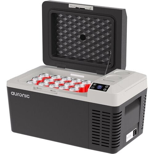 Tweedekans Auronic Elektrische Koelbox - Frigobox - Compressor - 12V 230 Volt - Auto - 20L - Zwart/Grijs