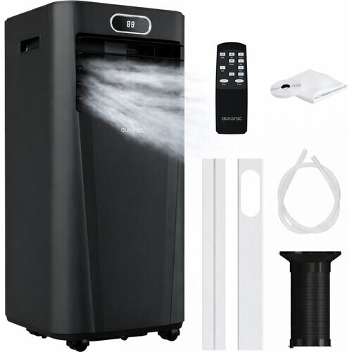 Tweedekans Auronic Mobiele Airco Zwart- 7000 BTU - Tot 20 m² - 3-in-1 - Met Raamafdichtingskits