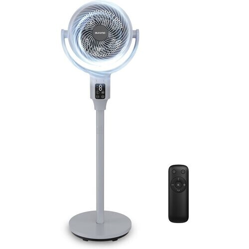 Tweedekans Auronic Statiefventilator - 59/108 cm - 9 Standen - 90° Oscillatie - Afstandsbediening - Fluisterstil - Grijs