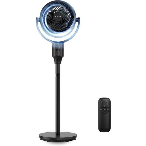 Tweedekans Auronic Statiefventilator - Staande Ventilator - Luchtkoeler - Vloer en tafelventilator - Omni - 3 Snelheden - Stille Ventilator - Fan - Met Afstandsbediening - Zwart Tweedehands