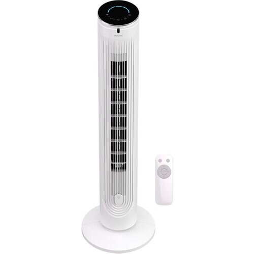 Tweedekans Auronic Torenventilator - Vloerventilator - Luchtkoeler - Ventilator Staand - 105 CM - 5 Snelheden - Met Afstandsbediening - Stille Ventilator - Fan - 45 dB - Wit Tweedehands