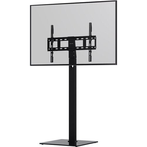 Tweedekans Auronic TV Standaard – Verstelbaar & Draaibaar – Max 60 kg – Voor 37-90 inch – 61 x 41 x 136,5 cm – Zwart Tweedehands